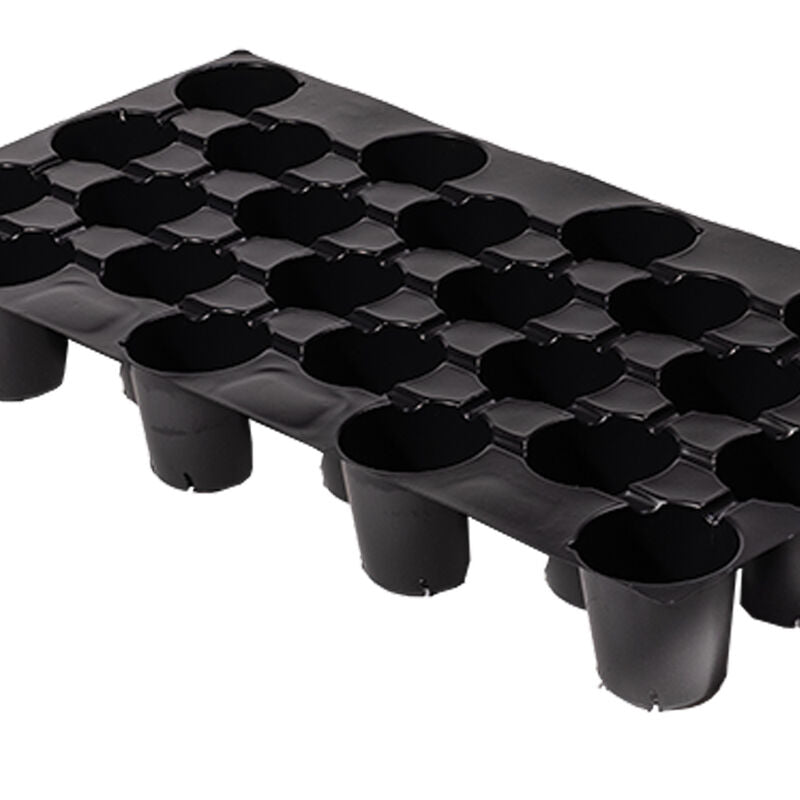 Garden Supplies Plug Flat Cell Black 11 inches wide x 21 inches long, 24 Cells per Flat