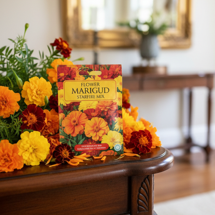 marigold seed mix Flower Marigold Starfire Mix 200 Non-GMO, Heirloom Seeds – David's Garden  Seeds®