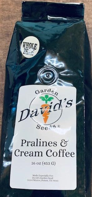 Now David's Garden Seeds® has their own blends of pecan coffees that come in one pound bags of whole beans. Yes, you will need a coffee grinder but it is so worth it when you grind your own beans fresh each morning. Your kitchen will smell heavenly with the aroma of pecan and coffee beans.