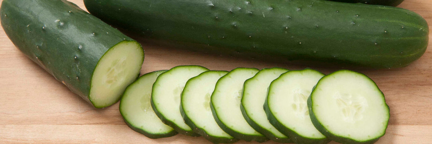 Slicing cucumbers produce the largest fruits with the thickest skins, which gives them longer shelf life and makes them the best choice for shipping.  Harvested when 7 to 8 inches in length, they have an average 