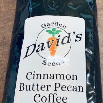 Now David's Garden Seeds® has their own blends of pecan coffees that come in one pound bags of ground coffee. Your kitchen will smell heavenly with the aroma of pecan and coffee beans.

This listing is for one bag of Cinnamon Butter Pecan Coffee, 1 pound, of ground coffee.
Instead of going out for coffee, make it at home and you will love it. Brew a pot and it will be gone before you know it! 