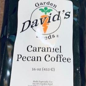 Now David's Garden Seeds® has their own blends of pecan coffees that come in one pound bags of ground coffee. Your kitchen will smell heavenly with the aroma of pecan and coffee beans.

This listing is for one bag of Caramel Pecan Coffee, 1 pound of ground.

Instead of going out for coffee, make it at home and you will love it. Brew a pot and it will be gone before you know it!

Order Today!