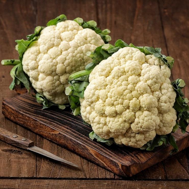 Cauliflower Snow Crown is the standard early variety. This hybrid shows unusual seedling vigor. Good quality, medium-size heads whether harvested in summer or fall.

Cauliflower Snow Crown has good tolerance to moderate fall frost (25–32°F).

AAS Winner.

NOTE: When grown under fertility or moisture stress all cauliflower, but particularly Snow Crown, can show a purplish coloration on the undersides of the heads.