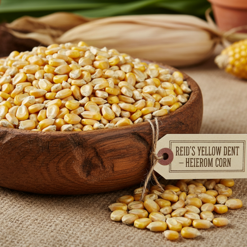 garden corn seed Corn Dent Reids 6 Non-GMO and Heirloom Seed Sizes Available 50 Seeds