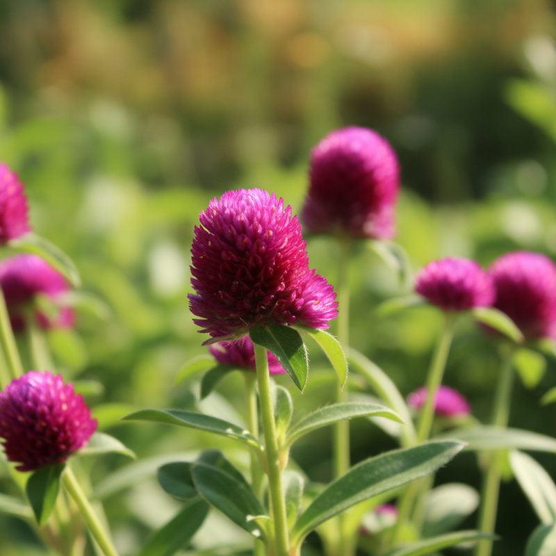 flower Gomphrena Audray Purple-Red