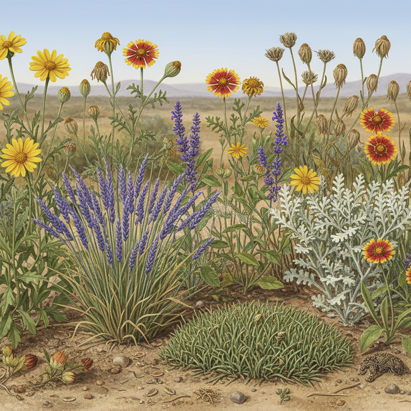 horned lizard habitat seed mix plants