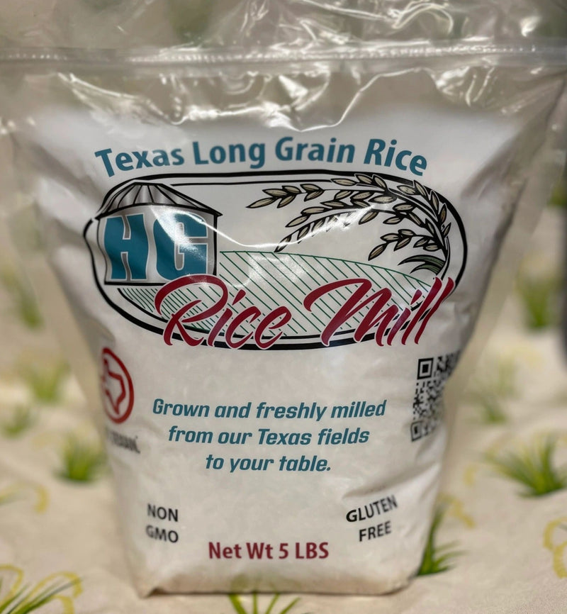 Introducing Texas Long Grain Rice - a premium product that brings the authentic taste of Texas to your table. Harvested from the fertile fields of a rice farm, located by Bay City, Texas, this 5-pound bag of Texas Long Grain Rice is a staple for every kitchen.