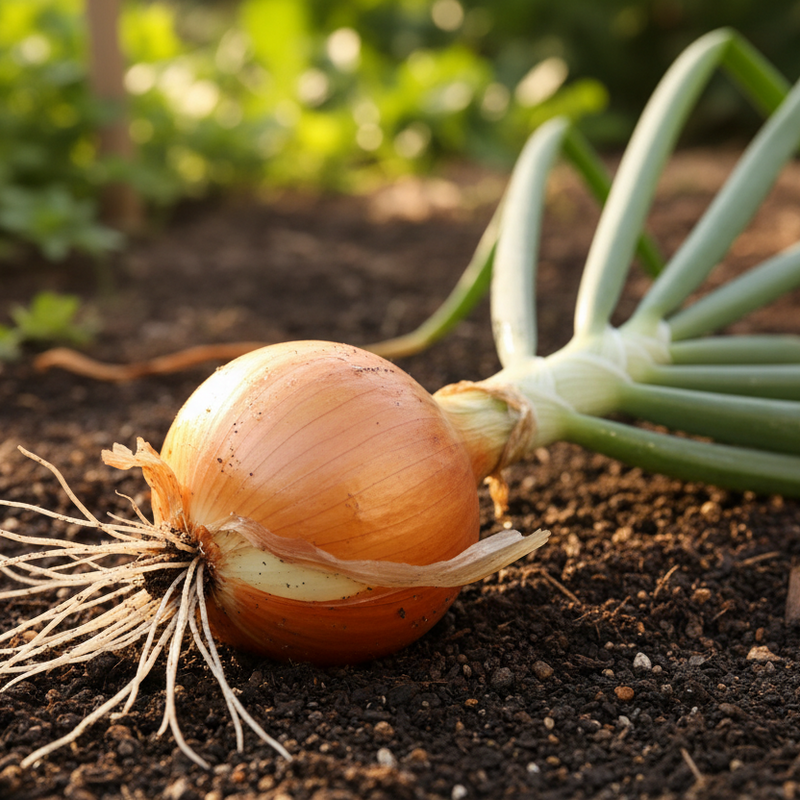 onion candy plant harvested