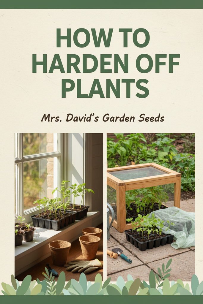 eBook How To Harden Off Plants by Mrs. David's Garden Seeds