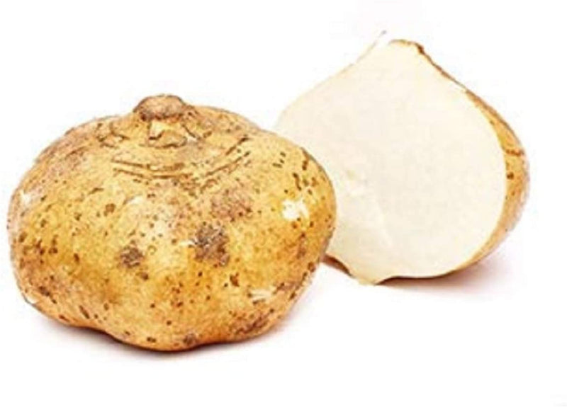 Jicama is a root vegetable that is a sweet delight. This does not in any way, shape, or form taste like a turnip and it does not have the mushy texture that a turnip has. Pull it up, wash it, peel it, and slice it thin. It is delicious and makes a great snack as is or in a salad.